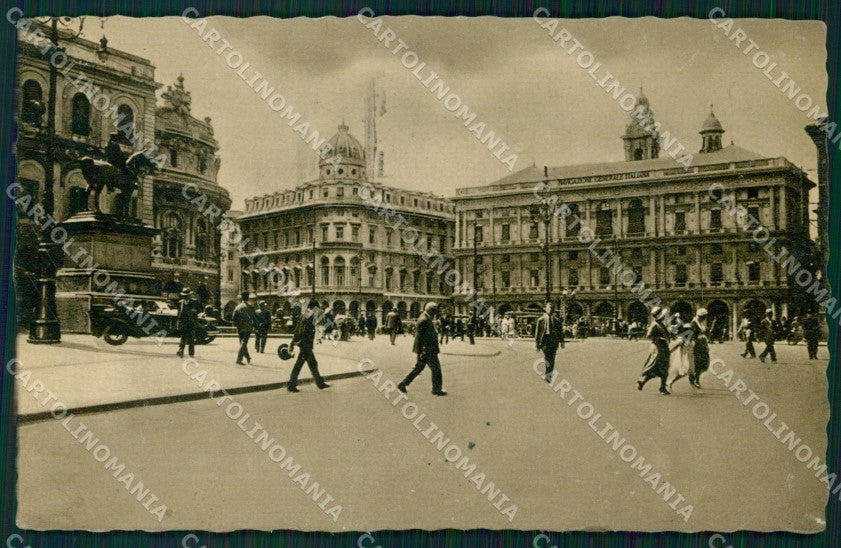 Genova Città Piazza De Ferrari cartolina WX3459 – fronte