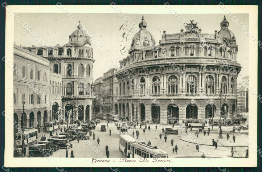 Genova Città Piazza De Ferrari cartolina WX3460 – fronte