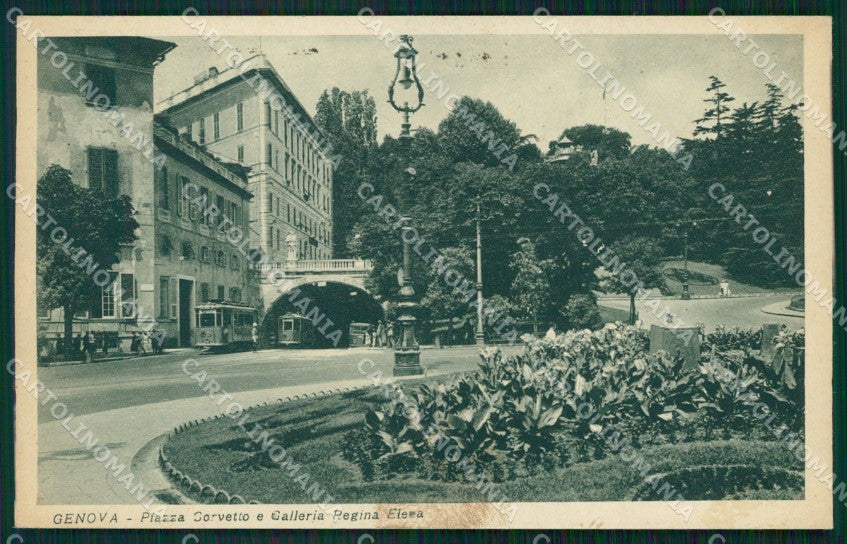 Genova Città Piazza Corvetto cartolina WX3466 – fronte