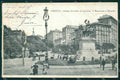 Genova Città Piazza Corvetto PIEGA cartolina WX3470 – fronte