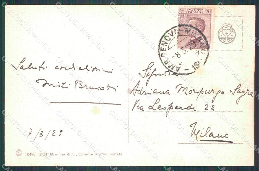 Genova Città Piazza Corvetto cartolina WX3471 – retro