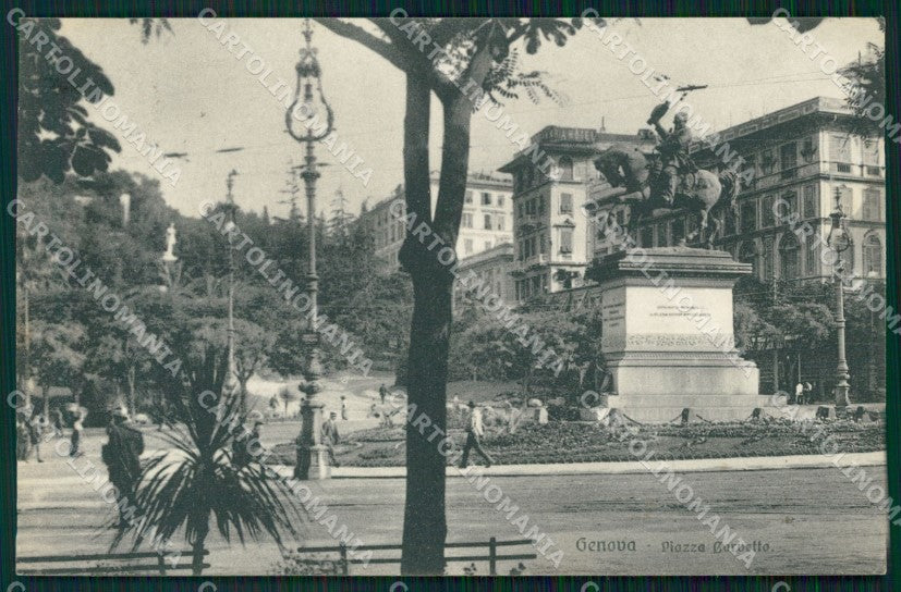 Genova Città Piazza Corvetto cartolina WX3472 – fronte