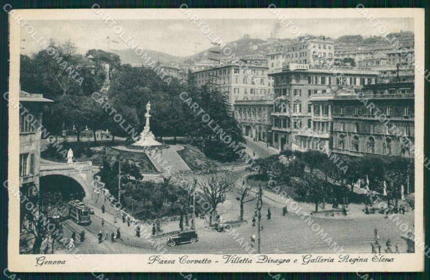 Genova Città Piazza Corvetto cartolina WX3478 – fronte