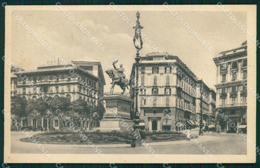 Genova Città Piazza Corvetto cartolina WX3489 – fronte