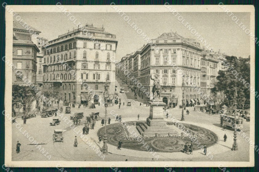 Genova Città Piazza Corvetto cartolina WX3492 – fronte