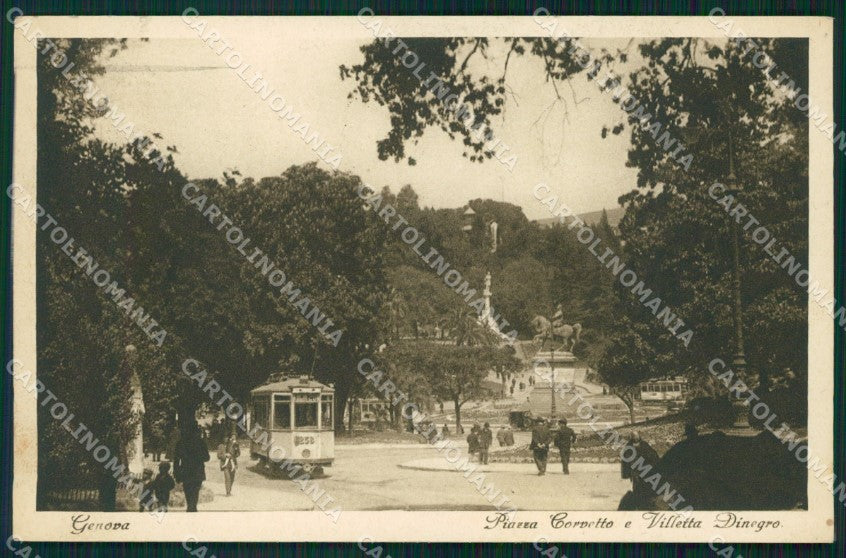 Genova Città Piazza Corvetto cartolina WX3493 – fronte