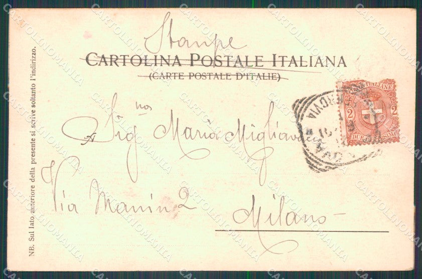 Genova Città Piazza Corvetto cartolina WX3506 – retro