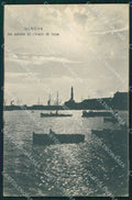 Genova Città Barche Chiaro di Luna cartolina WX3513 – fronte