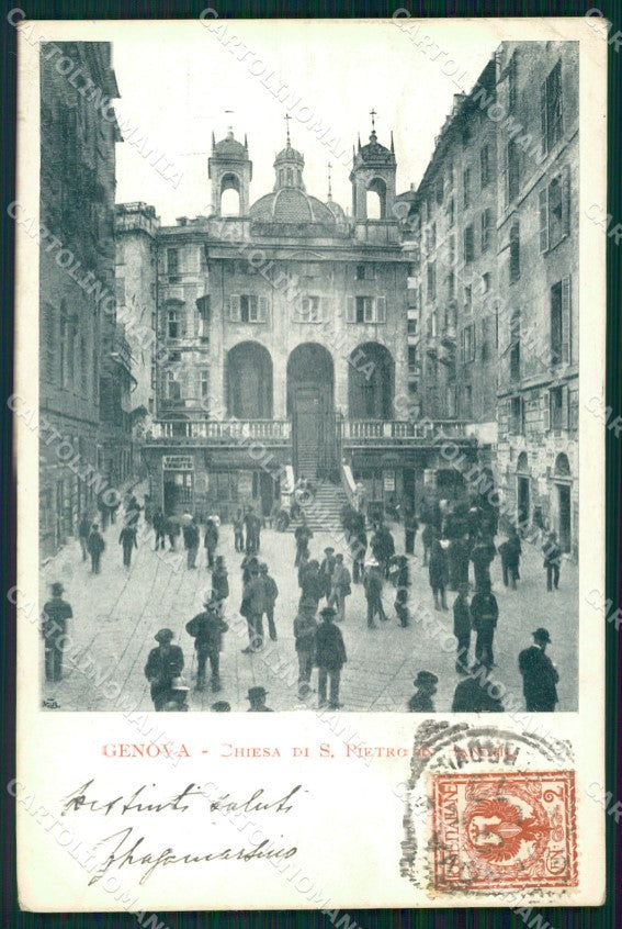 Genova Città Chiesa San Pietro in Banchi cartolina WX3519 – fronte