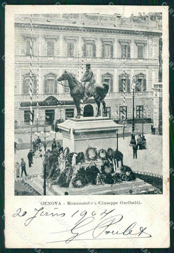 Genova Città Garibaldi cartolina WX3521 – fronte
