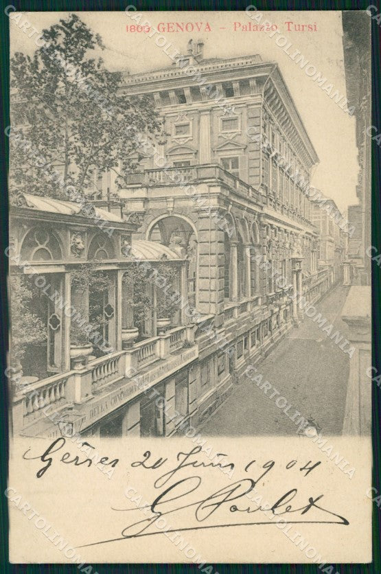 Genova Città Palazzo Tursi cartolina WX3522 – fronte