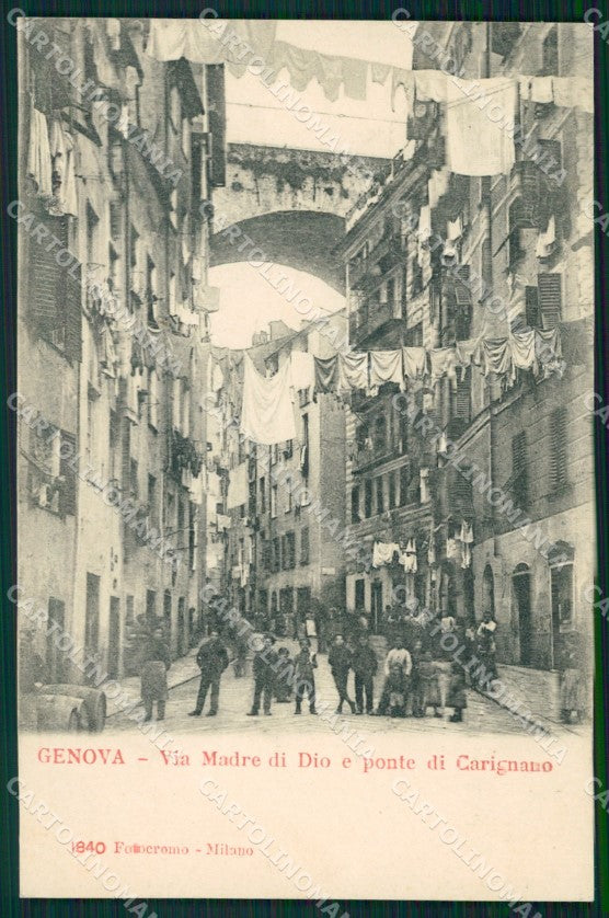 Genova Città Via Madre di Dio Ponte di Carignano cartolina WX3523 – fronte