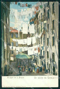 Genova Città Truogoli Santa Brigida FORI cartolina WX3526 – fronte