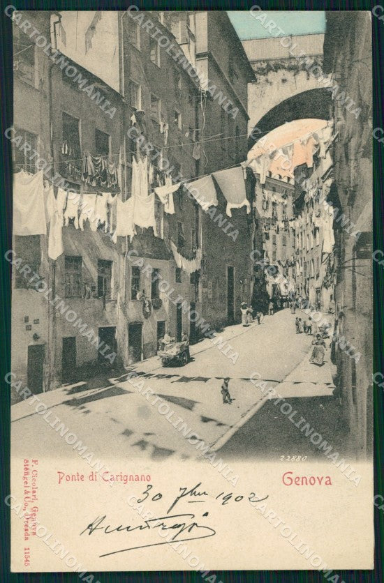 Genova Città Ponte di Carignano cartolina WX3527 – fronte