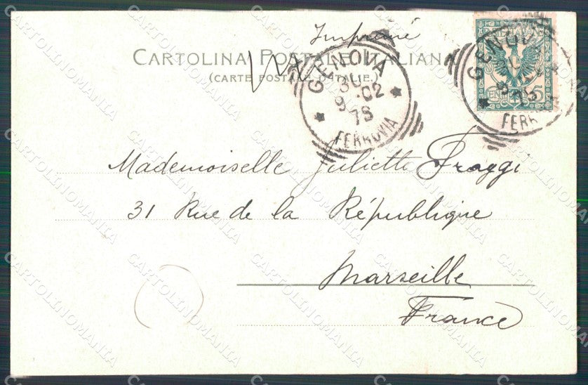 Genova Città Ponte di Carignano cartolina WX3527 – retro