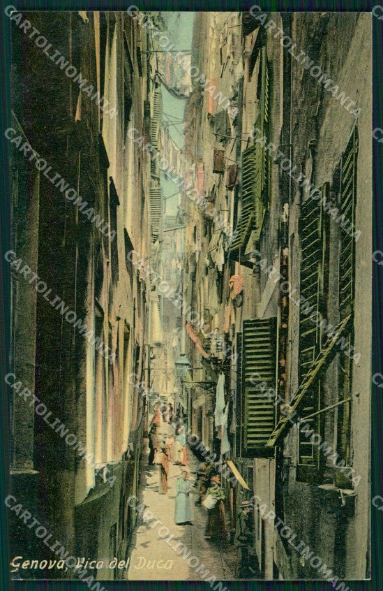 Genova Città Via Del Duca ANGOLINO SCOLLATO cartolina WX3530 – fronte