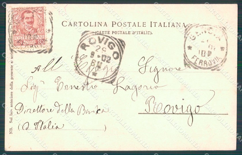 Genova Città Torre degli Embriaci PIEGA cartolina WX3532 – retro