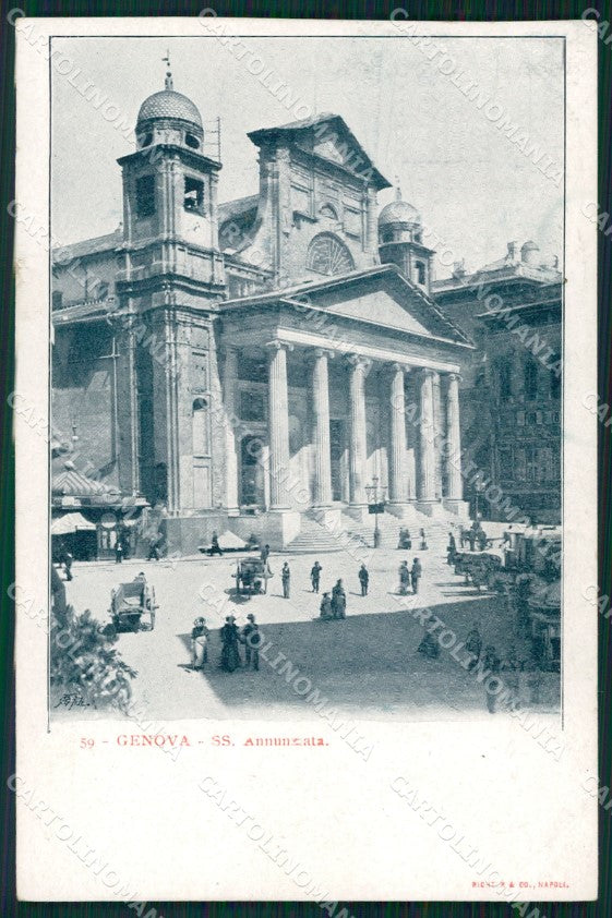 Genova Città Chiesa Santissima Annunziata cartolina WX3533 – fronte