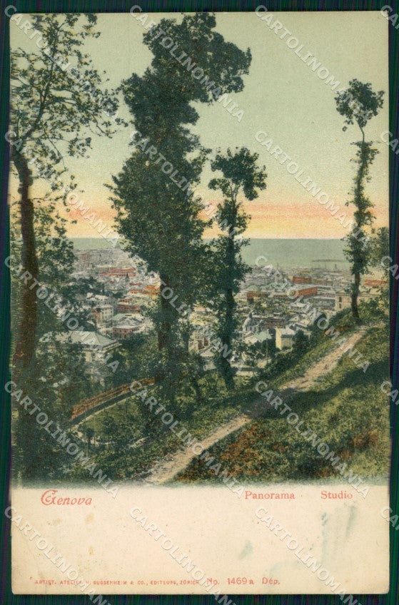 Genova Città PIEGHINE cartolina WX3537 – fronte