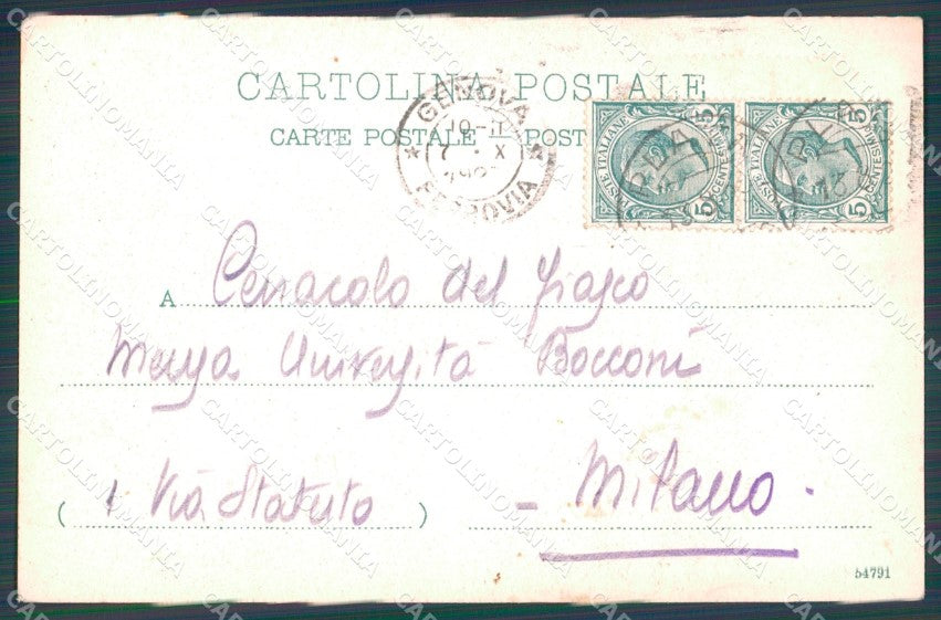 Genova Città PIEGHINE cartolina WX3537 – retro