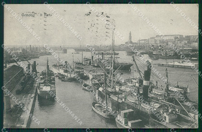 Genova Città Porto cartolina WX3538 – fronte