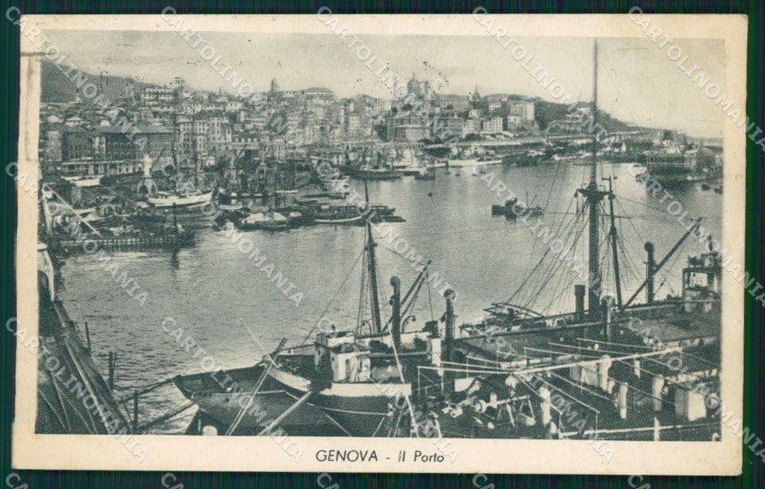 Genova Città Porto cartolina WX3542 – fronte