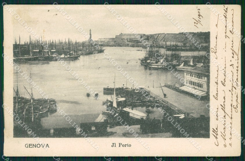 Genova Città Porto cartolina WX3544 – fronte
