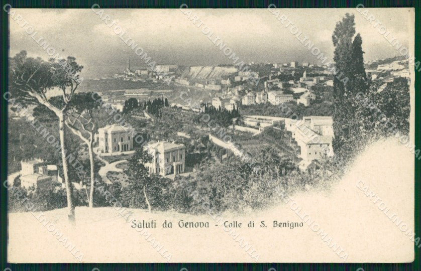 Genova Città Colle di San Benigno cartolina WX3547 – fronte
