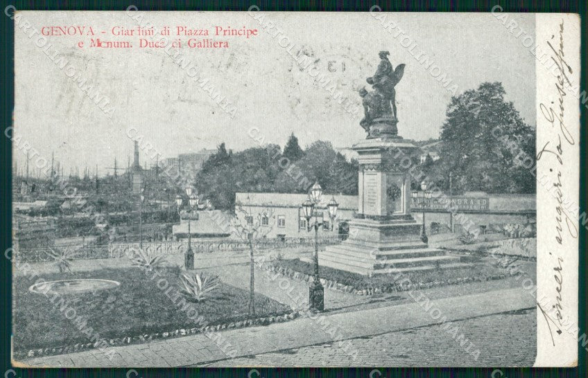 Genova Città Piazza Principe cartolina WX3557 – fronte