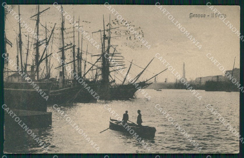 Genova Città Porto Velieri cartolina WX3562 – fronte