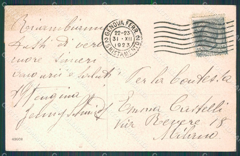 Genova Città Porto Velieri cartolina WX3562 – retro