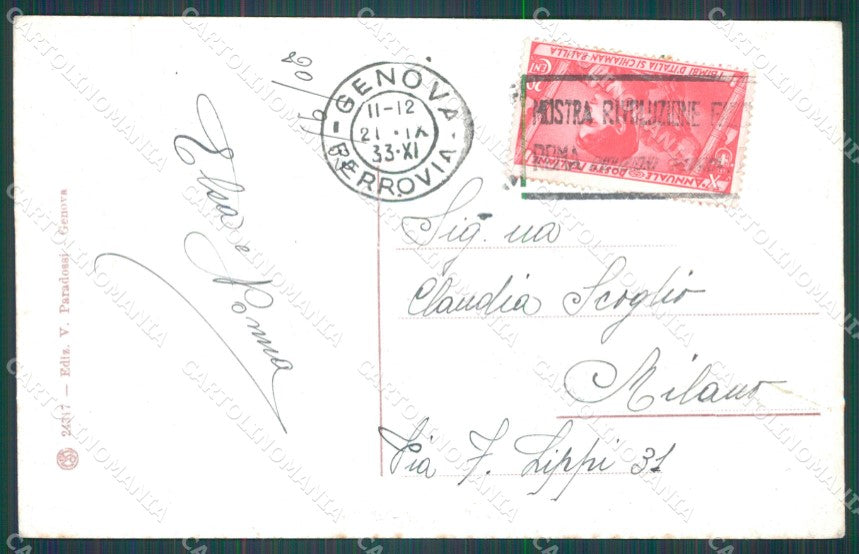 Genova Città Porto cartolina WX3568 – retro