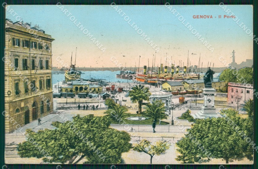Genova Città Porto cartolina WX3570 – fronte