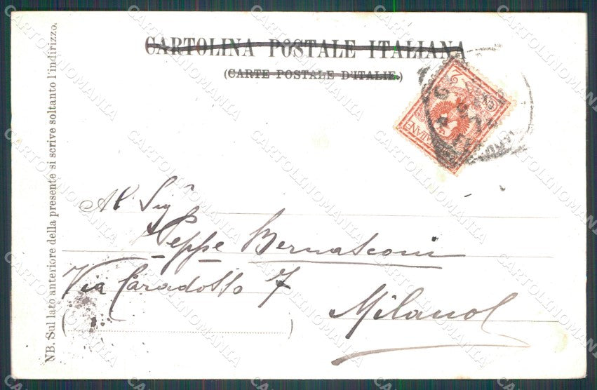 Genova Città Porto Velieri PIEGA cartolina WX3575 – retro
