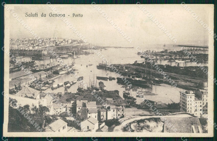 Genova Città Porto cartolina WX3576 – fronte