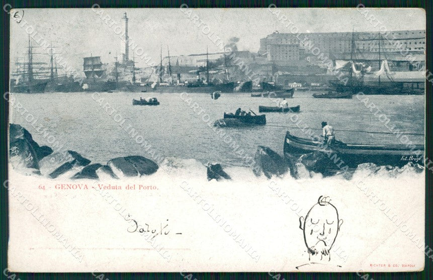 Genova Città Porto cartolina WX3578 – fronte