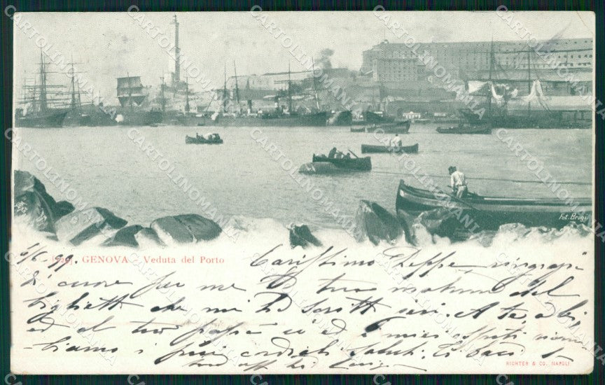 Genova Città Porto cartolina WX3582 – fronte