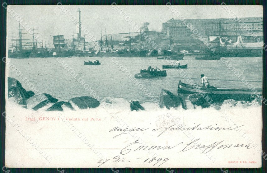 Genova Città Porto cartolina WX3583 – fronte