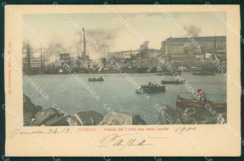 Genova Città Porto cartolina WX3585 – fronte