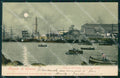 Genova Città Porto Chiaro di Luna cartolina WX3586 – fronte