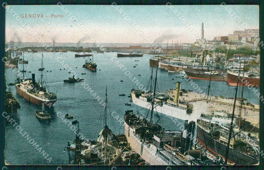 Genova Città Porto cartolina WX3587 – fronte