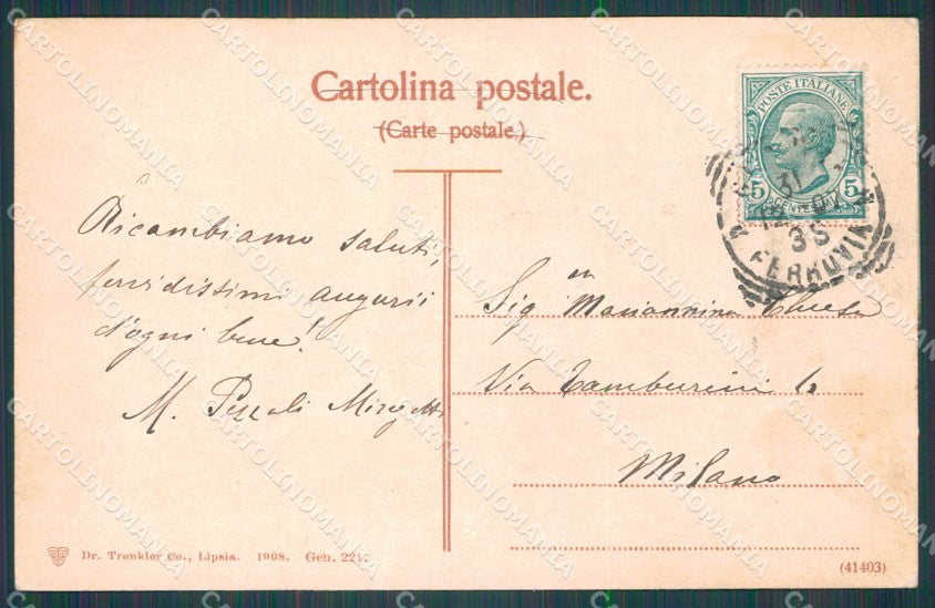 Genova Città Porto cartolina WX3587 – retro