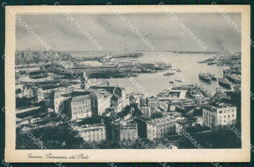 Genova Città Porto cartolina WX3588 – fronte