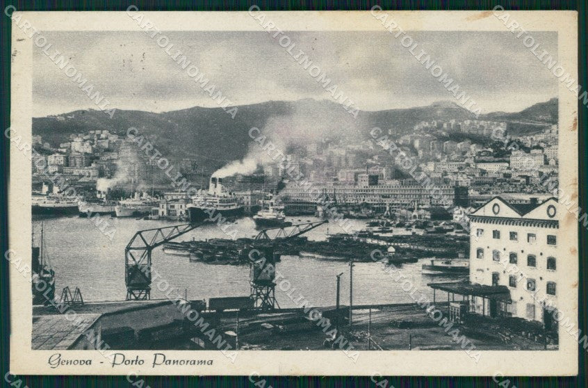 Genova Città Porto cartolina WX3590 – fronte