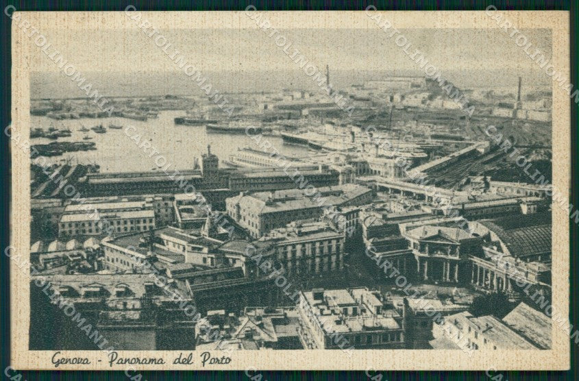 Genova Città Porto cartolina WX3591 – fronte