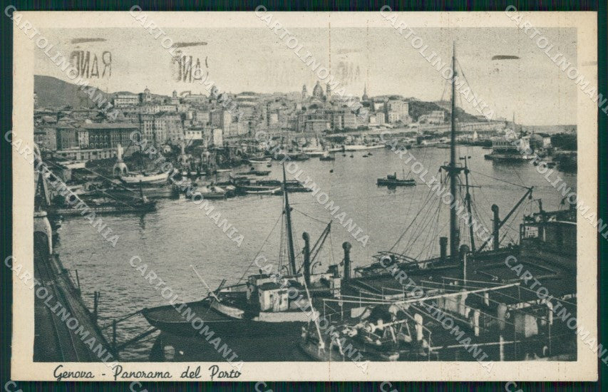 Genova Città Porto Veliero cartolina WX3592 – fronte