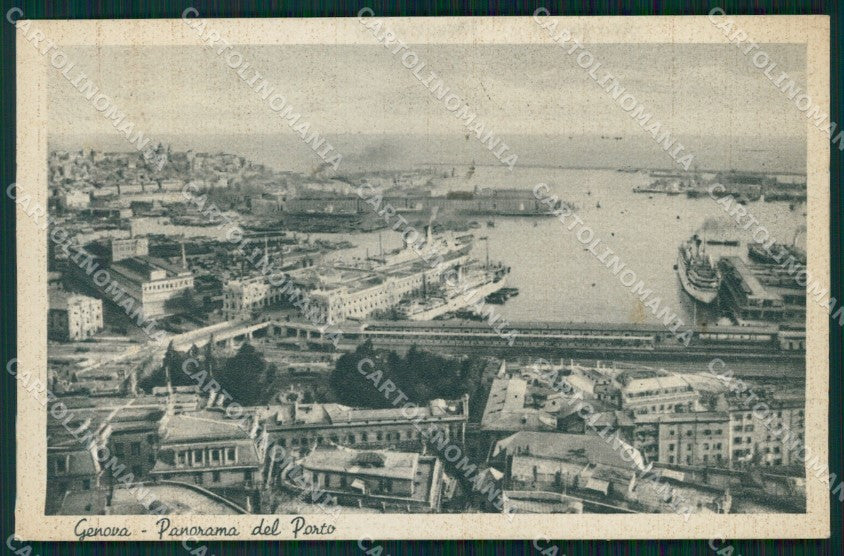 Genova Città Porto cartolina WX3593 – fronte