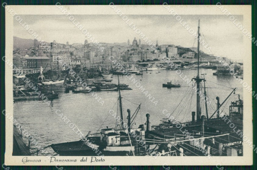 Genova Città Porto cartolina WX3594 – fronte