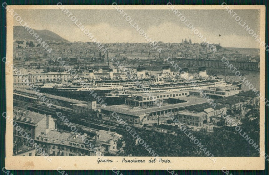 Genova Città Porto cartolina WX3596 – fronte