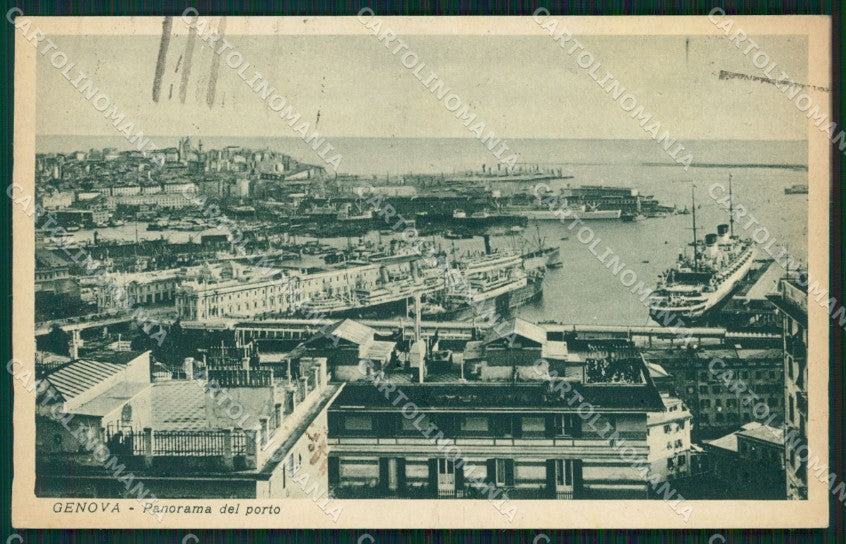 Genova Città Porto cartolina WX3601 – fronte